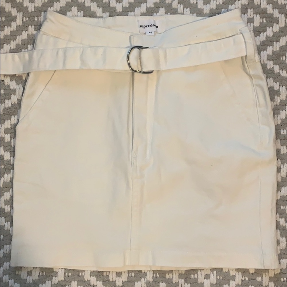 Superdown Women’s XS White Mini Skirt